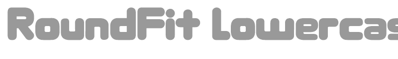 RoundFit Lowercase Extended